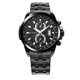 thumbnail image 1 of Reloj de pulsera de cuarzo de moda para hombre Hannah Martin negro, 1 of 1