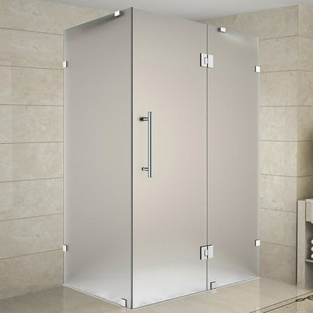 Aston Avalux 32 X 72 Hinged Frameless Shower Door Walmart Com