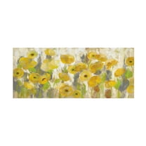 Trademark Fine Art 'Floating Yellow Flowers I' Canvas Art by Silvia Vassileva