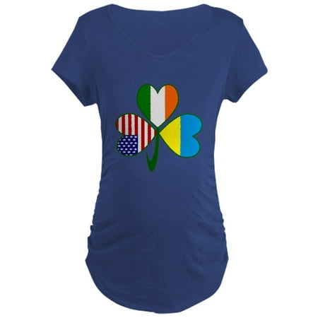 

CafePress - Shamrock Of Ukraine Maternity Dark T Shirt - Maternity Dark T-Shirt