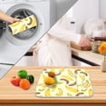 thumbnail image 4 of Ryvnso Yellow Banana Dish Drying Mat for Kitchen Countertop 16x18 Small Dish Pad Drainer Rack Dish Sink Mats, 4 of 7