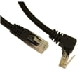 thumbnail image 2 of 2ft Cat6 ANGLED-UP Ethernet RJ45 Patch Cable, NON-BOOTED, BLACK, 2 of 2