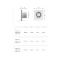 thumbnail image 2 of Exhaust Fan for Wall Mount, Precision Design with Axial Pipe Fan, Wall-Mounted Exhaust Fan for Bathroom Kitchen Windows Basements, Low Noise Less Than 35dB (Permanent Lubrication), 2 of 5