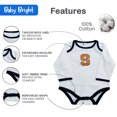 thumbnail image 2 of Baby Bright Newborn Essentials Must Have newborn stuff – Going Home Outfit, Newborn Outfits, Preemie Bodysuits, Gift for newborn, Baby Shower Gift, 2-Pcs Set,  Blue Orange, 2 of 7