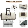 thumbnail image 4 of Bolsa de ropa S-ZONE Carry On de 50 litros para viajes para hombres y mujeres, 4 of 8