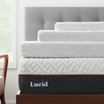thumbnail image 4 of Lucid 3" Gel Memory Foam Mattress Topper, Twin XL - Infused with Cooling Gel and Aloe, Washable Cover, 4 of 14