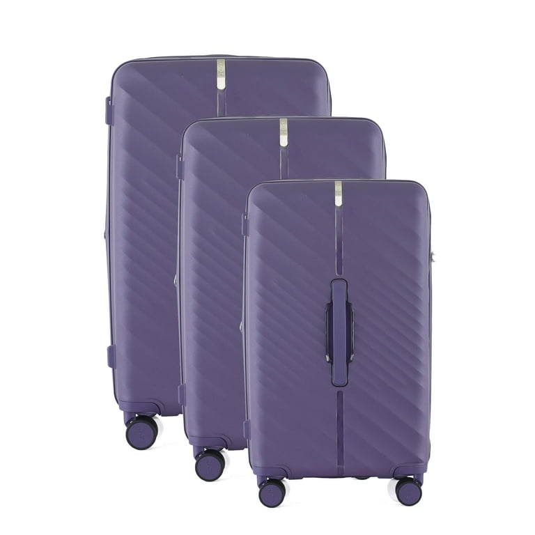 IZOD Gail Polycarbonate Luggage Set - 360-Degree Dual Spinning