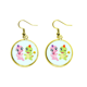 thumbnail image 1 of Dinosaurio unido amo Ear Dangle Golden Drop Earring Jewelry Mujer Unbranded M, 1 of 3