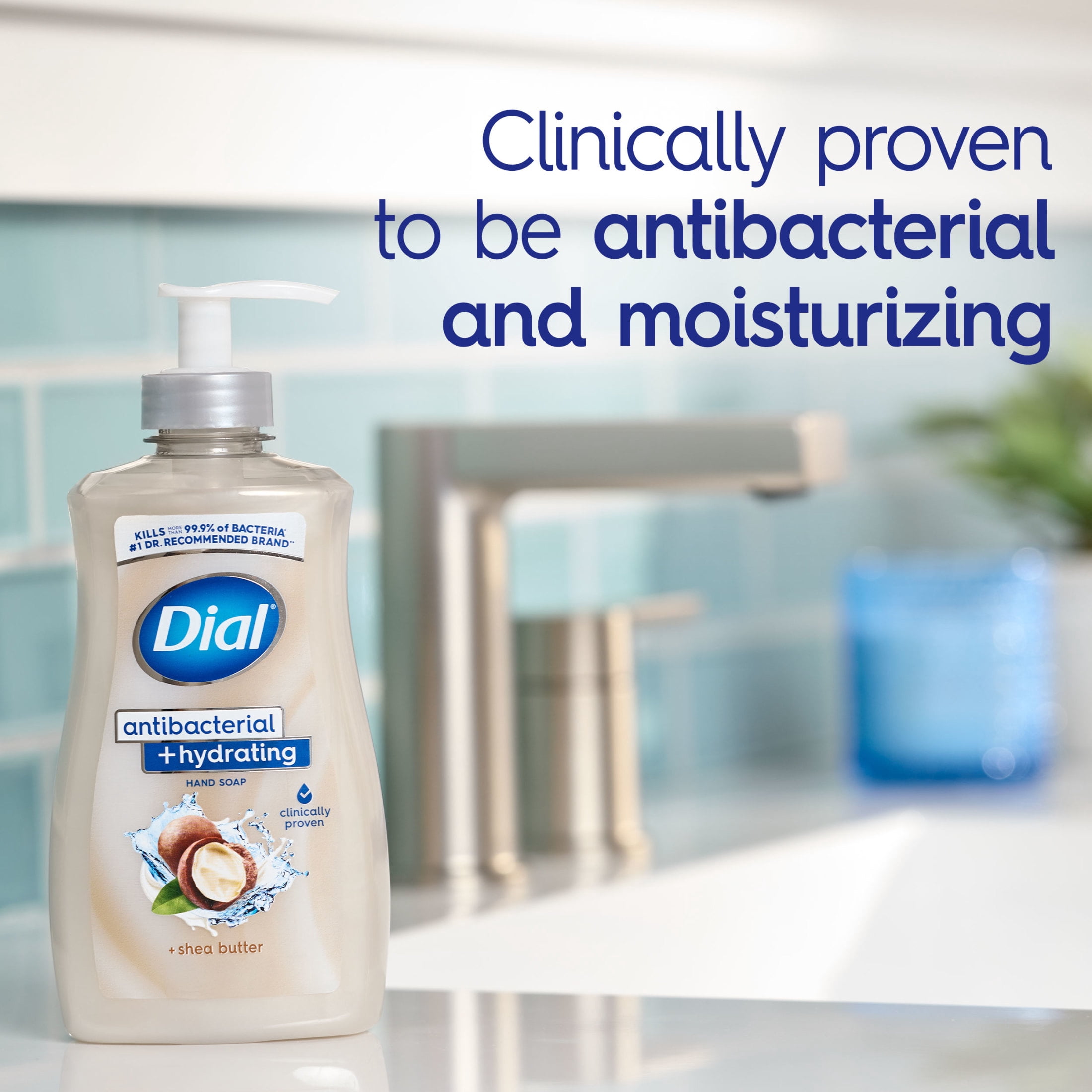 Dial Antibacterial + Hydrating Shea Butter Liquid Hand Soap, 11 oz
