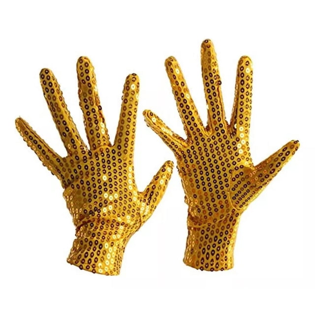 Guantes De Baile Shining Sequins Guantes Performance Mittens