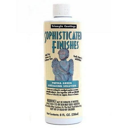 UPC: 0035711100169 | Sophisticated Finishes Instant Antiquity Patina and Rusting Solution 8 oz. Patina Green