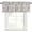 Dark gray, variant on Farmhouse Black Rod Pocket Curtain Valance, Vintage Flower Leaf Botanical Plant Farmhouse Window Valance for Living Room, Bedroom, Kitchen 42"W x 12"L