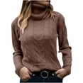 thumbnail image 2 of SDNall Hauts à Manches Longues pour Femmes Pull Décontracté Mode Pull à Manches Longues Col Rond Pulls à Manches Longues pour Femmes, 2 of 9