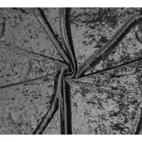 Premium Crushed Panne' Stretch Velvet Silver 58" Wide Polyester/Spandex Fabric by the Yard (7588R-8C-Silver)