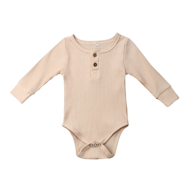 ITFABS Combinaison Élégante pour Bébé Monochrome Décontractée à Manches Longues Douce