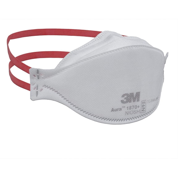 3M 1870  Health Care Health Care Particulate Respirator Mask, Flat Fold, Pack of 120