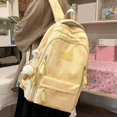 thumbnail image 3 of Casual Daily School Travel Bag Lightweight 15.6 Inch School Backpack with Multi-Pocket Large Capacity for Women Casual (Yellow), 3 of 12