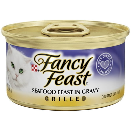 Purina Fancy Feast Grilled Seafood Feast in Gravy Adult Wet Cat Food - 3 oz. Can
