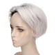 thumbnail image 4 of Pelo falso peluca de pelo transpirable gris plateado de moda para boda ANGGREK Otros, 4 of 8