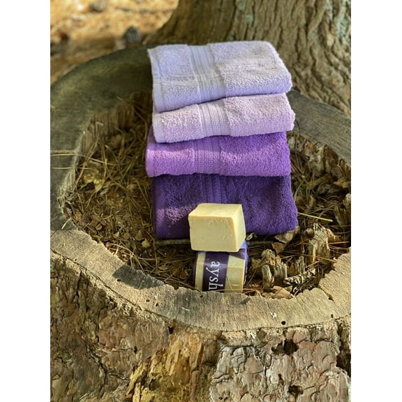 Amethyst 4-pack Turkish Cotton Hand Towel Set