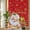 Red, variant on Orange Pumpkins Fall Privacy Window Film, Decorative Stained Glass Window Film, Thanksgiving Botanical Autumn Resuable Rainbow Static Cling for Home Bathroom Living Room Glass Door 19.6"x39.3"