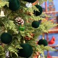 thumbnail image 6 of Yastouay 30Pcs Christmas Ornaments Set,Mix Size Green Velvet Shatterproof Christmas Ball Hanging Xmas Tree for Christmas Decorations, 6 of 7