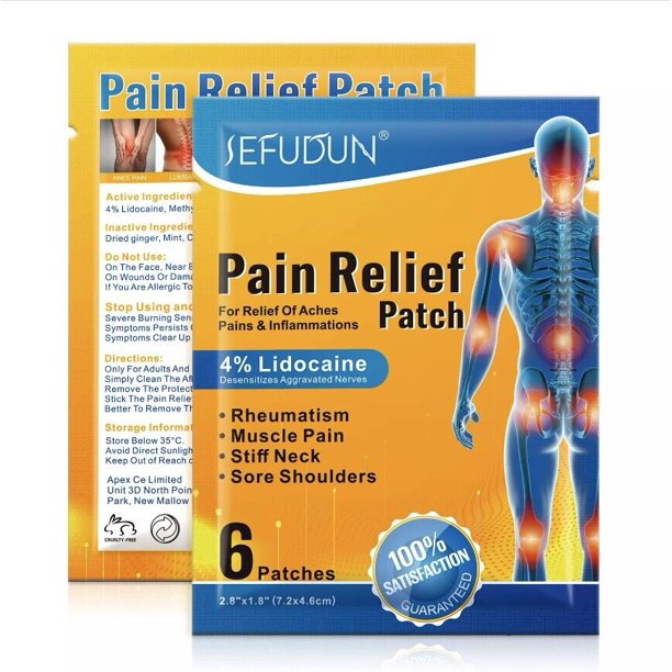 Lidocaine 4 Patch Maximum Strength Pain Relief Patch Knee Joint 16/18/30 Count, 30 patches