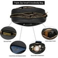 thumbnail image 3 of Triple Zip Small Crossbody Bag for Women, Square Snapshot Camera Side Shoulder Purse Handbag with Wide Strap, 3 of 6