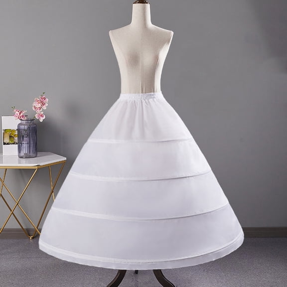TELOLY Women'S Hoop Petticoat Crinline Underskirt Petticoat Skirt for Women under Dress for Wedding Gown Tulle Slips Skirt