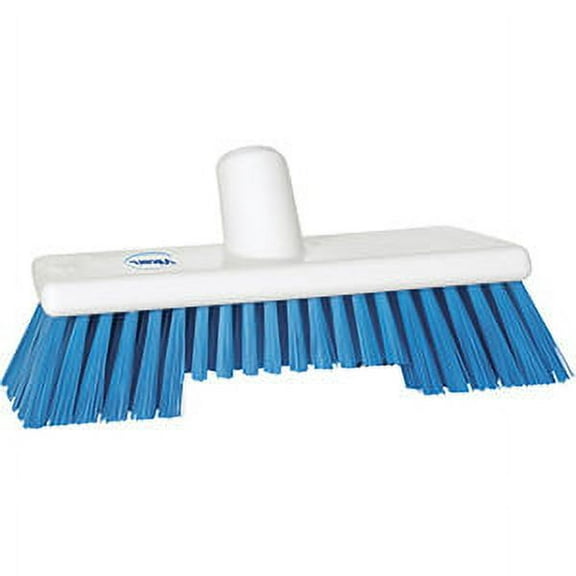 Vikan Narrow Flared Deck Scrub- Stiff - Blue (1 Unit)