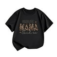 thumbnail image 4 of TOOYOU Girls Top Summer T-Shirt Children'S Casual Short Sleeved Tee Mother'S Day Letter Print Round Neck T Shirt Size 18-24 Months Black, 4 of 4