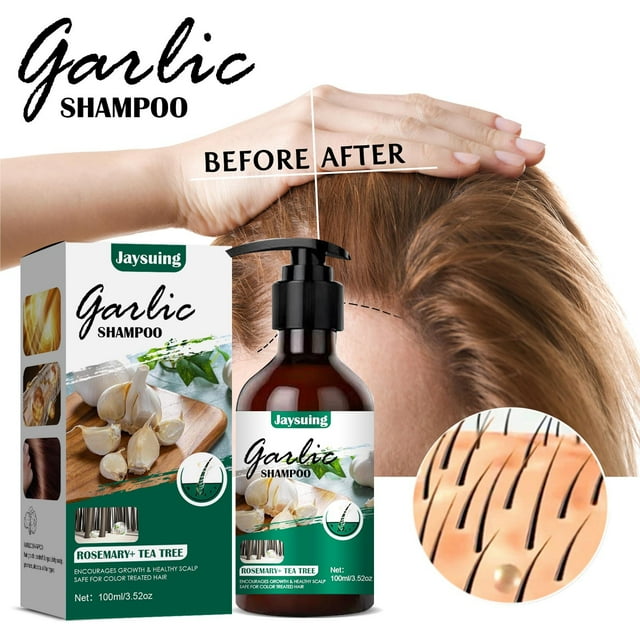 Champú de ajo Xihbxyly sin perfume para cabello normal a seco 100 ml