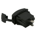 thumbnail image 3 of Cargador de coche universal con interruptor basculante, doble USB, QC3.0, carga rápida, retroiluminación LED, color negro, 3 of 14