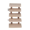 thumbnail image 1 of Juguete para mascotas, 5 capas de madera natural, escalera para hámster, juguete para hámster, uso conveniente, 1 of 8