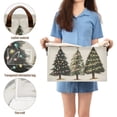 thumbnail image 5 of Yayeee Foldable Storage Basket for Shelves with Handles Set of 2 Waterproof Cloth Bins, Cartoon Christmas Trees, 5 of 7