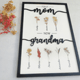 thumbnail image 3 of First Mom Now Grandma Birth Month Flower Wooden Plaque, Personalized Mothers Day Gifts, Mother'S Day Gift, Gift for Mom, 3 of 6