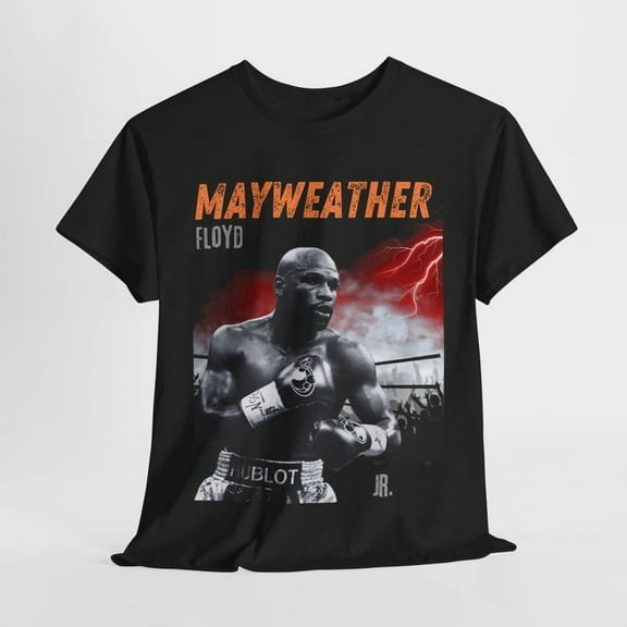 Floyd Mayweather Junior Graphic Tee, Boxing Champion Shirt, Unisex Heavy Cotton Tshirt, Sports Fan Gift, Boxing Fan Apparel, Fighter Tee,
