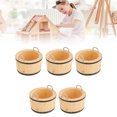 thumbnail image 3 of Miniature Wooden Basin, Multi Purpose Exquisite Workmanship Mini Wood Washtub 5 Pcs Smoother Texture  For Toys, 3 of 8