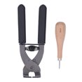 thumbnail image 4 of Leather Scratch Awl, Black Handle Leather Silent  Awl Kit High Hardness  For Leathercraft, 4 of 8