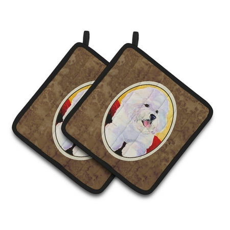 

Caroline s Treasures Bichon Frise Pair of Pot Holders