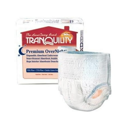 Tranquility Premium OverNight Underwear, XL,48-66 Inch,Max Absorbency ...