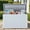 White, variant on Dextrus 180 Gallon Double Wall Resin Deck Box, Outdoor Storage Box with Divider & Side Handles, Lockable, Waterproof, Light Brown