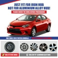 thumbnail image 5 of 4Pcs/Set 16" Hubcaps Wheel Rims Cover Fit for 2014-2016 Toyota Corolla Compatible with Steel Wheels Snap on Installation ABS+PC Material(16-inch,Chrome), 5 of 9