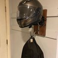 thumbnail image 3 of Motorcycle Helmet Rack And Jacket Hook Wall Mount Display Motorcycle Stand Helmet Rack Hanger Rack, 3 of 5