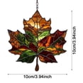 thumbnail image 3 of Fall Window Suncatcher, Stained Glass Style Acrylic Maple Leaf Hanging Ornament, Harvest Seasonal Wall, Porch & Balcony Home Decor, 3 of 7
