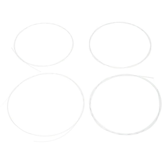 KONTONTY White Nylon Ukulele Strings 1 Set For Acoustic Guitar With Comfortable Playing And Sound Clarity