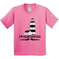 thumbnail image 3 of Inktastic I Love Lighthouses Youth T-Shirt, 3 of 5