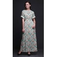 thumbnail image 3 of Bimba Rayon Tribal Feather Womens Printed Side Slit SummerDressLong Maxi Gown-Small, 3 of 6