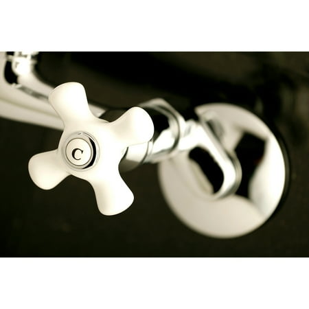 Elements of Design Single Handle Centerset Kitchen Faucet with Deck Sprayer
