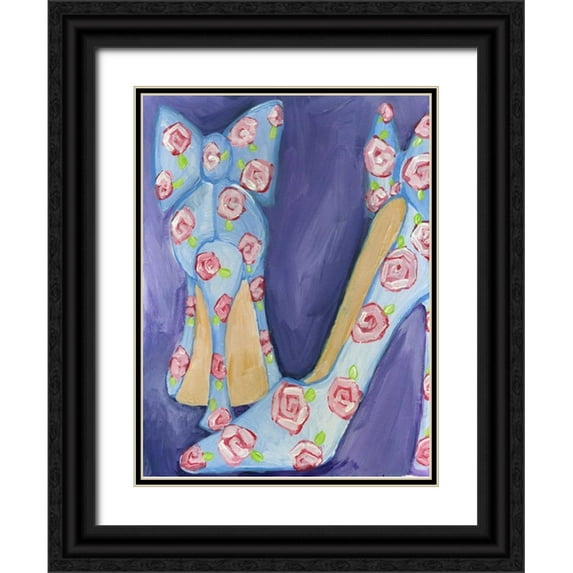 Seay, Anne 25x32 Black Ornate Wood Framed with Double Matting Museum Art Print Titled - Shoes